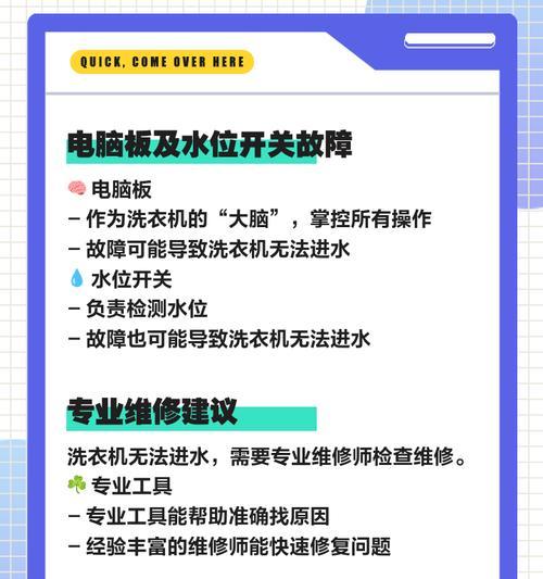 洗衣机故障代码UB代表什么？如何解决？