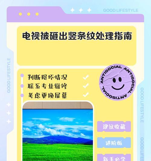 电视机被砸出花屏的修复方法（解决花屏问题）